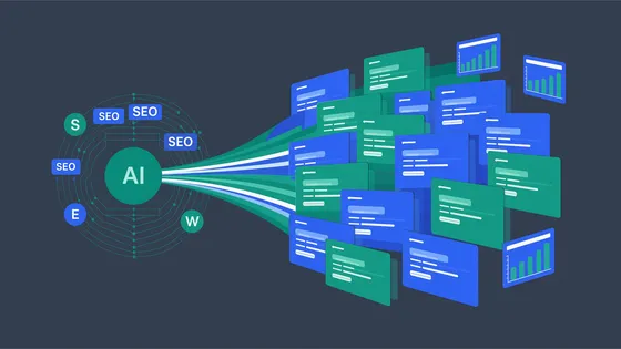 SEO Landing Pages dashboard visualization